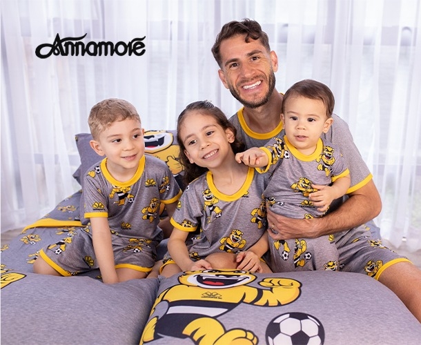 Annamore apresenta nova coleção de pijamas licenciados do Criciúma para o Dia dos Pais