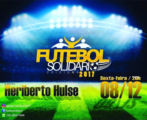 Heriberto Hülse será palco do Futebol Solidário 2017