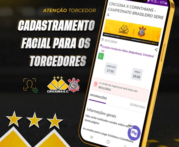 Ingressos Criciúma x Corinthians