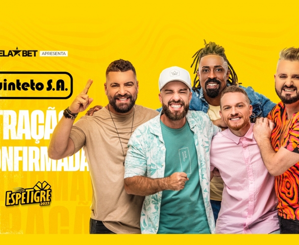 Show nacional com Quinteto S.A agita palco da Espetigre 2023