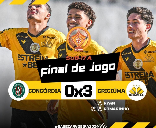 Sub-15 e Sub-17 vencem o Concórdia no Oeste